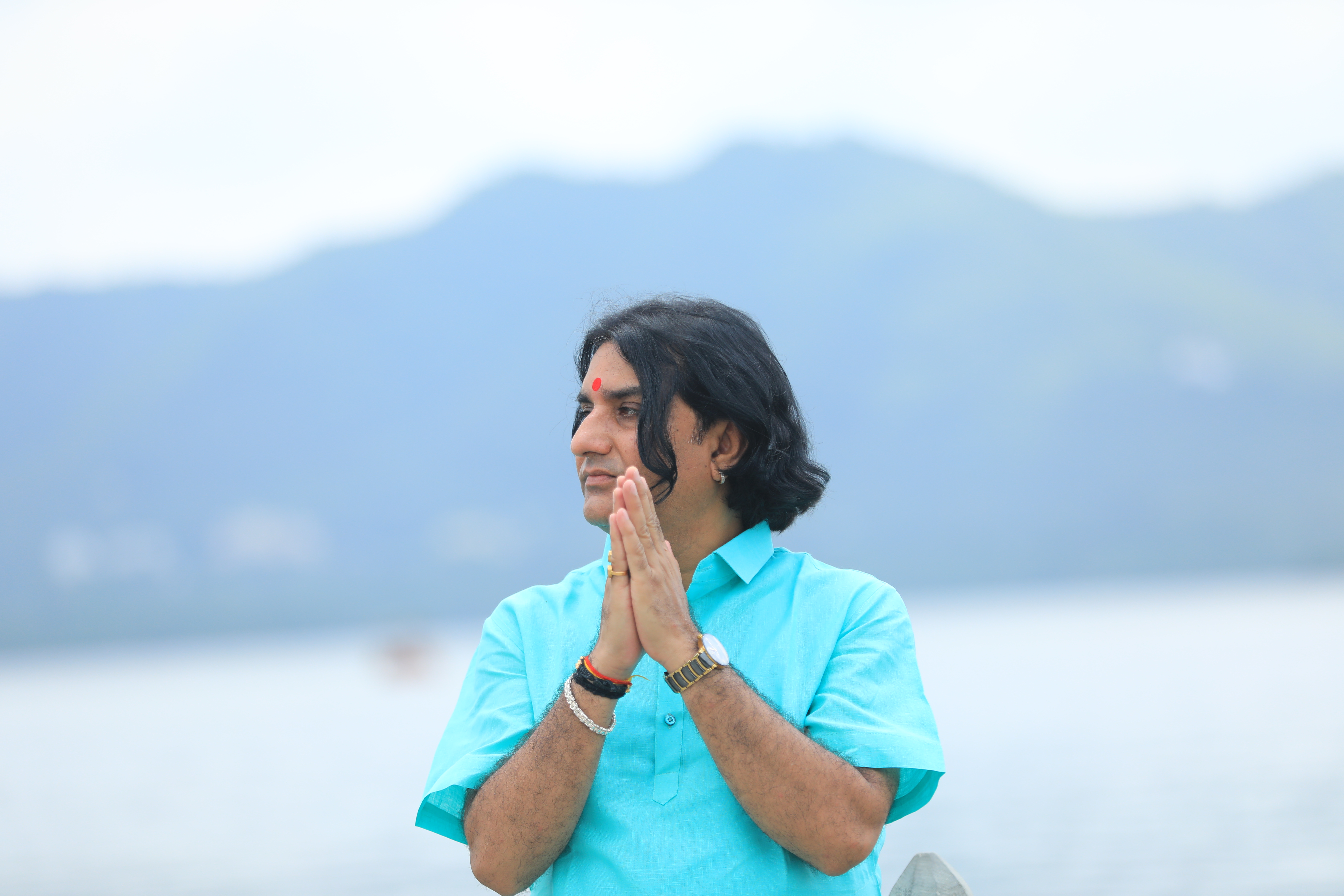 guitarist silhouette in stage lights